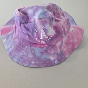 Aeropostale Pink and Purple Tie-Dye Bucket Hat